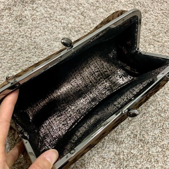 Handmade Real Hair On Calf-hide "Tulip" Kisslock Shoulder Bag & 2 Strap Styles - Picture 13 of 13